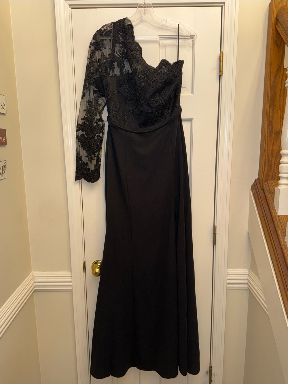 Fashion Nova Bonita Lace Maxi Dress Black 1XL